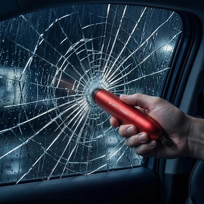 Samochodowy młotek awaryjny z przecinakiem do pasów - obrazek 4