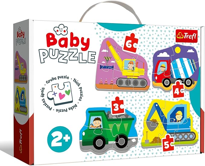 Trefl Puzzle Baby Classic Pojazdy na Budowie