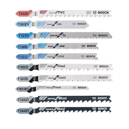 Bosch Accessories Professional 10-częściowy zestaw brzeszczotów do wyrzynarki (do drewna i metalu, akcesoria do wyrzynarek z uchwytem T) - obrazek 2