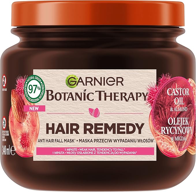 Garnier Botanic Therapy Olejek Rycynowy i Migdał maska do włosów 340