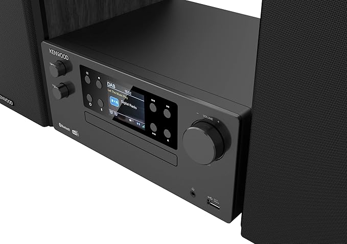 KENWOOD M-925DAB-B - Micro Hi-Fi system DAB+, CD, USB, Bluetooth, 2 x 50 W RMS i wyświetlacz TFT, kolor czarny (Midnight Black) - obrazek 3