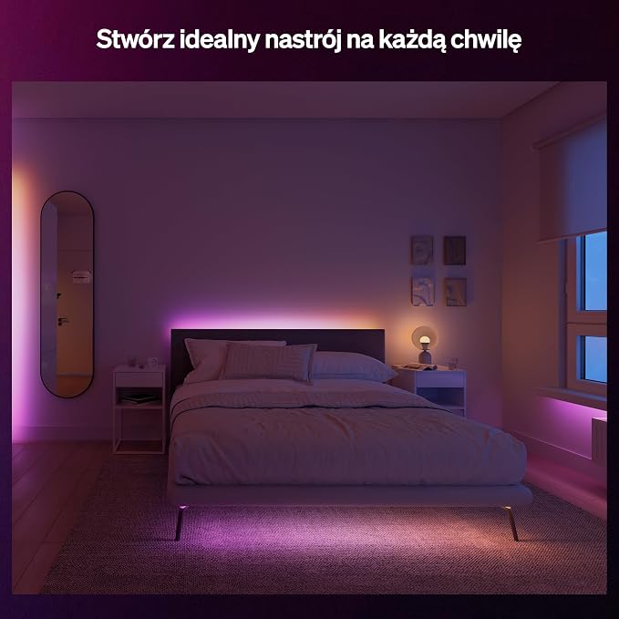 Hue Essential 5-Metrowa LED Taśma LED, RGBIC, Żywe Kolory i Nastrój, Elastyczne Oświetlenie Wewnętrzne, Łatwy Montaż, Aplikacja i Kontrola Głosowa, Alexa, Google Assistant i Apple Home - obrazek 3
