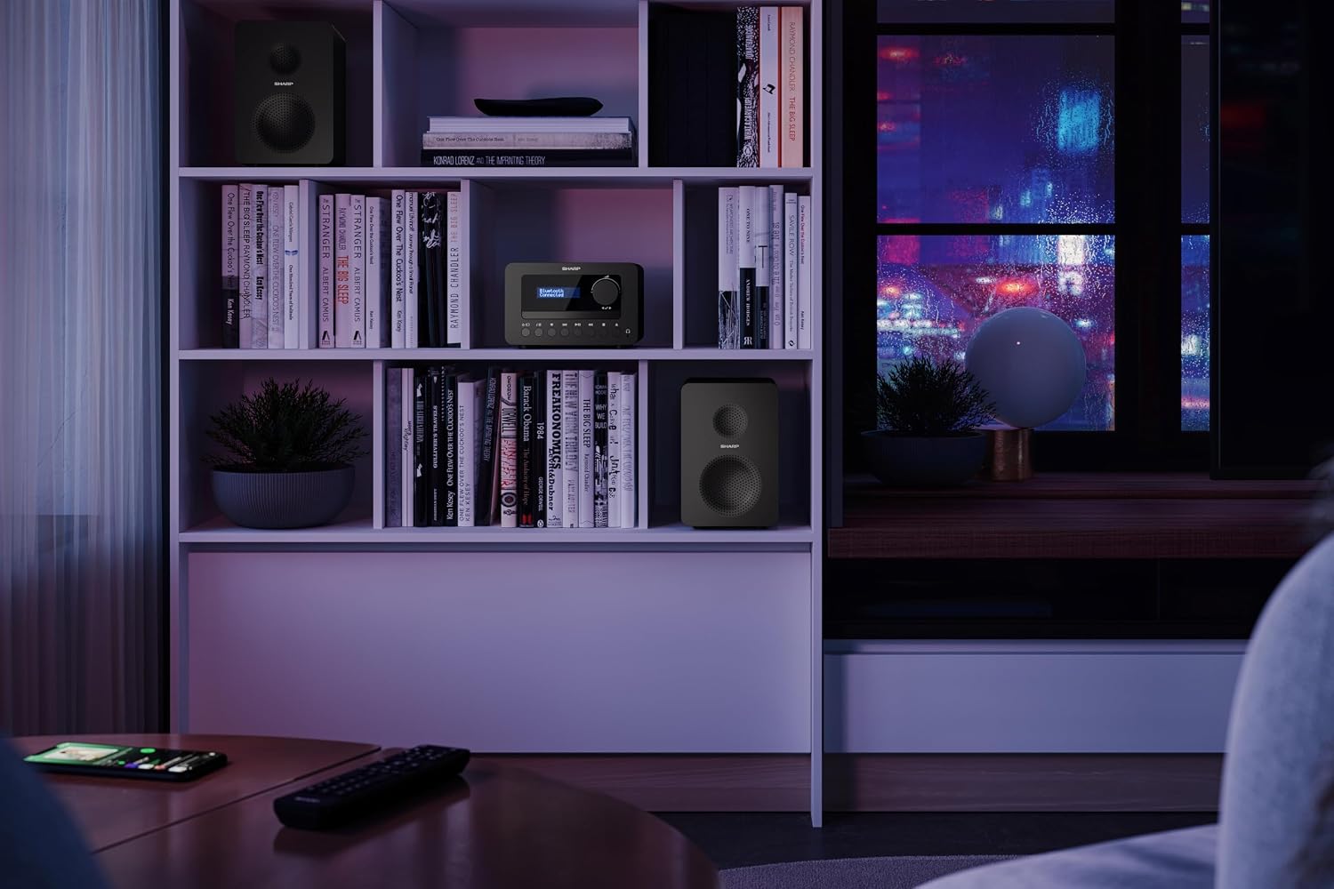Sharp XL-B520D(BK) Zestaw Stereo, Czarny, 40W - obrazek 4