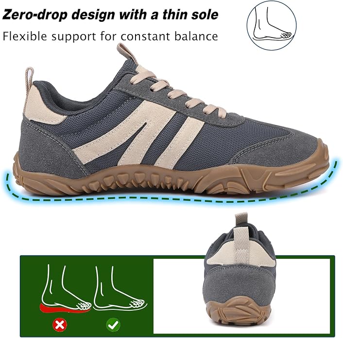 AONETIGER Buty Barefoot Męskie Damskie Minimalistyczne - obrazek 6
