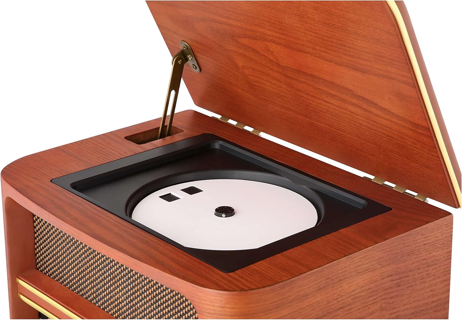 Nostalgia kompaktowy zestaw | Bluetooth | wyświetlacz LCD | retro radio drewniane z odtwarzaczem CD | USB | zestaw muzyczny w stylu retro | wieża stereo | pilot zdalnego sterowania | radio kuchenne | - obrazek 6