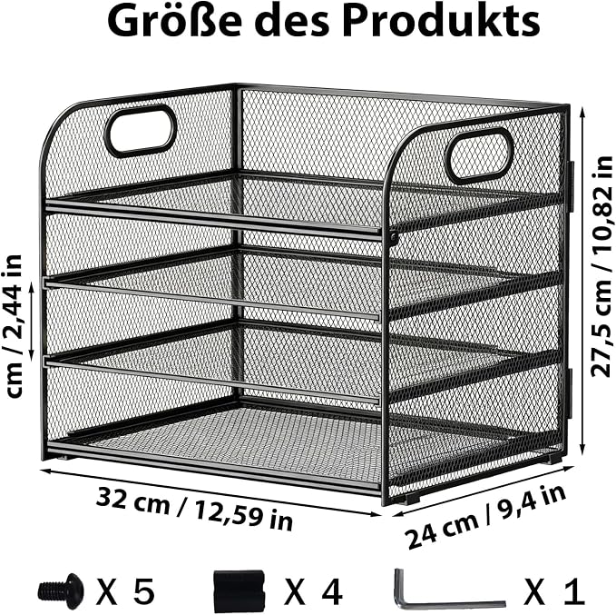 Organizer na biurko 4-poziomowy organizer na biurko - obrazek 4