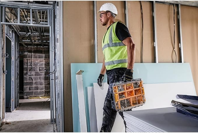 DEWALT Solidny Dwst1-71194 - organizador z tapa transparente tstak v sellado dla profesjonalistów i majsterkowiczów do pracy profesjonalnej wysoka trwałość - obrazek 2