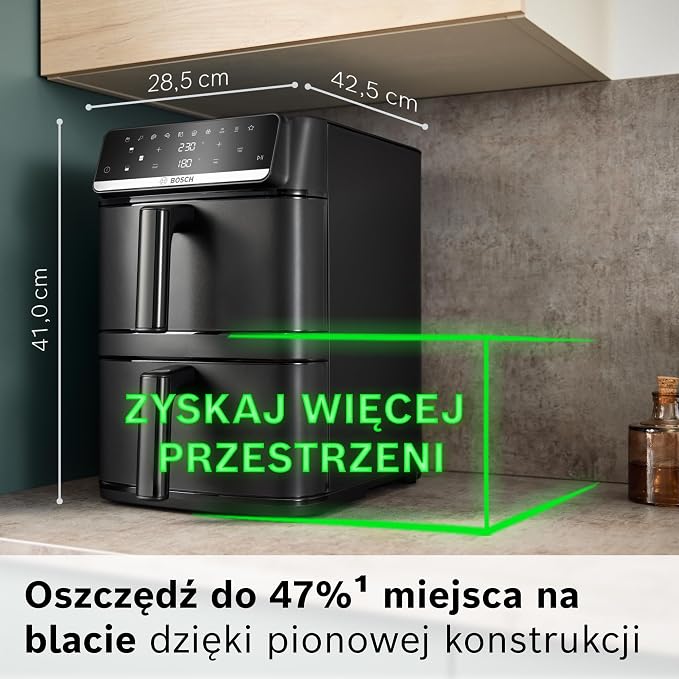 Bosch Air Fryer Serie 6 12 l, MAFD661B0, czarna - obrazek 2