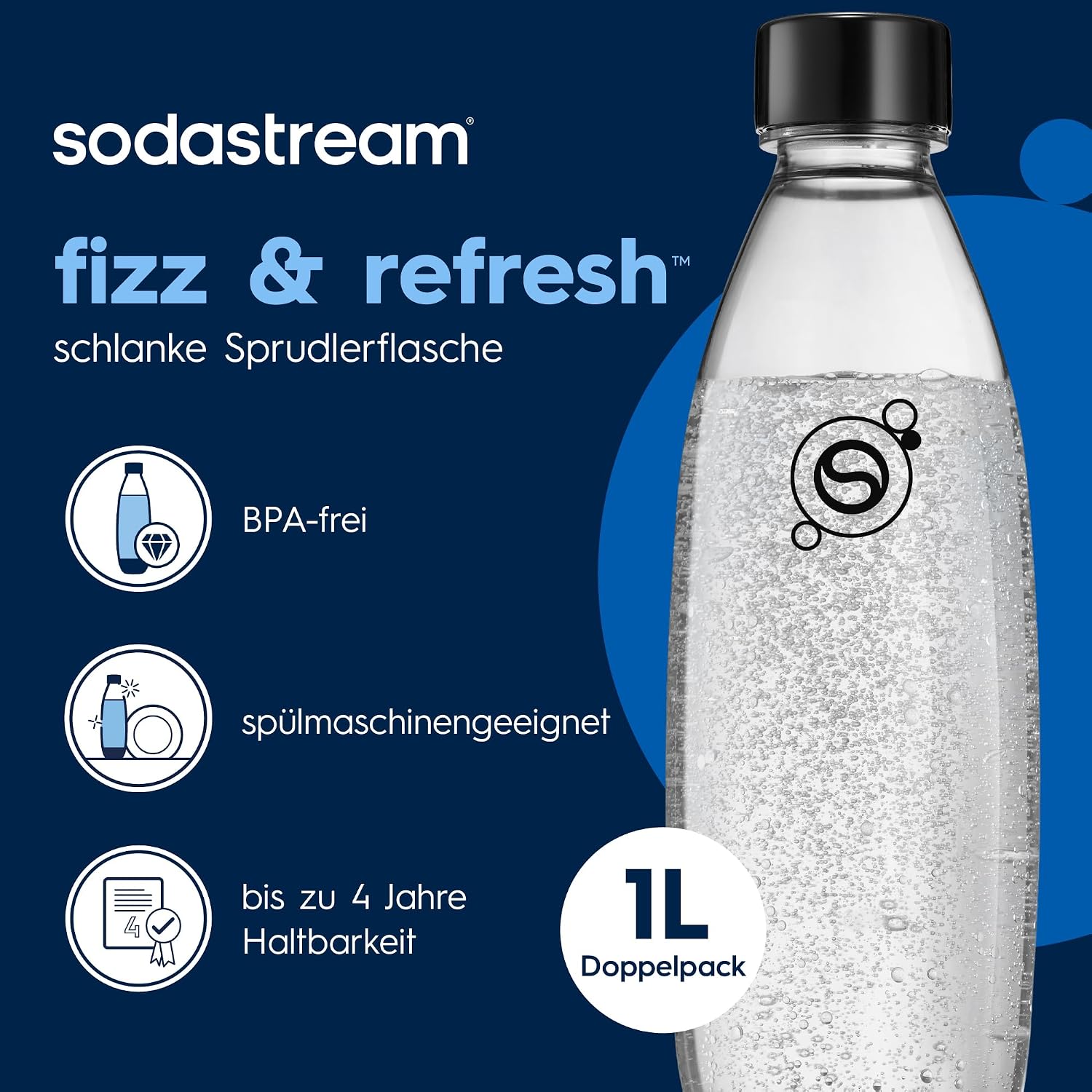 SodaStream 1 Litrowe Butelki Fuse - obrazek 4
