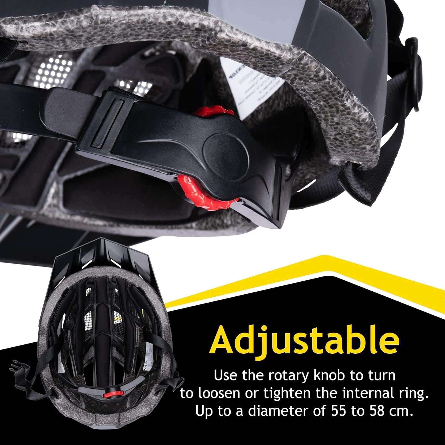 Dunlop Kask rowerowy ze światłem - obrazek 5