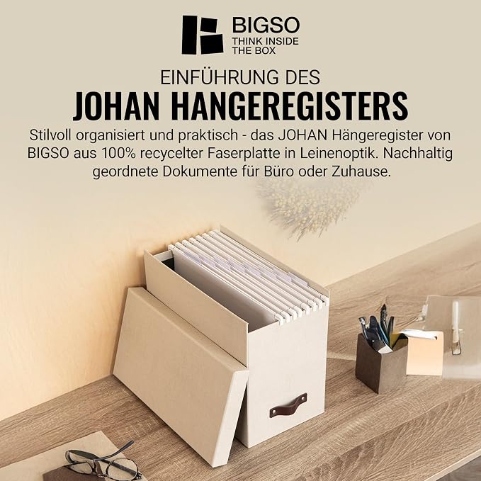 BIGSO BOX OF SWEDEN JOHAN Pudełko na dokumenty z pokrywką - obrazek 4