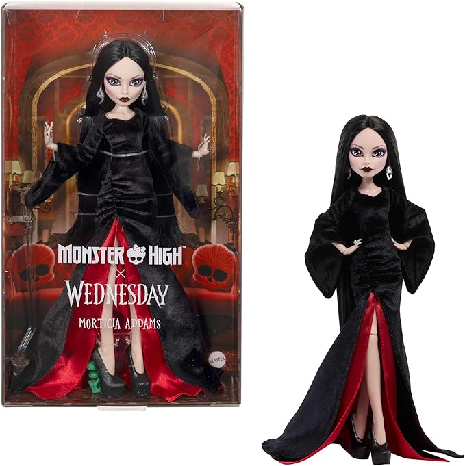 Monster High x Wednesday Lalka Morticia Addams