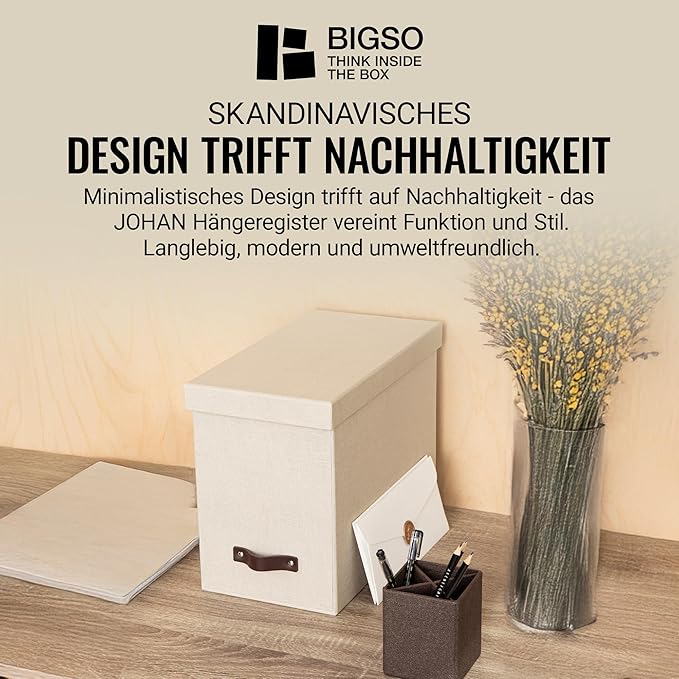 BIGSO BOX OF SWEDEN JOHAN Pudełko na dokumenty z pokrywką - obrazek 5