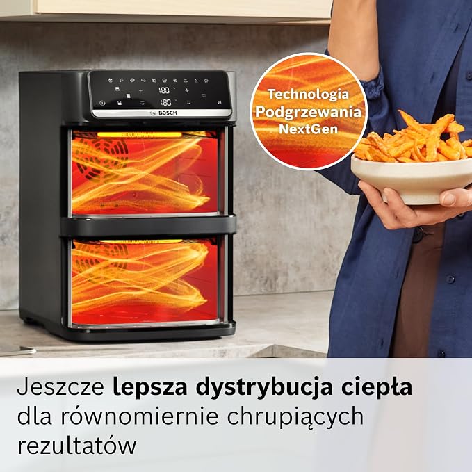 Bosch Air Fryer Serie 6 12 l, MAFD661B0, czarna - obrazek 4