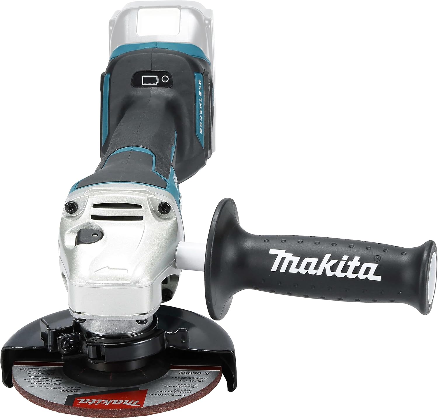 Makita Akumulatorowa Szlifierka Kątowa, Niebieski/Czarny, 125 mm - obrazek 5
