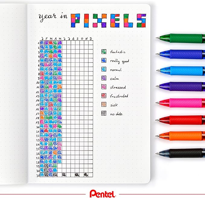 Długopis żelowy PENTEL ENERGEL BL-107 czarny - obrazek 6