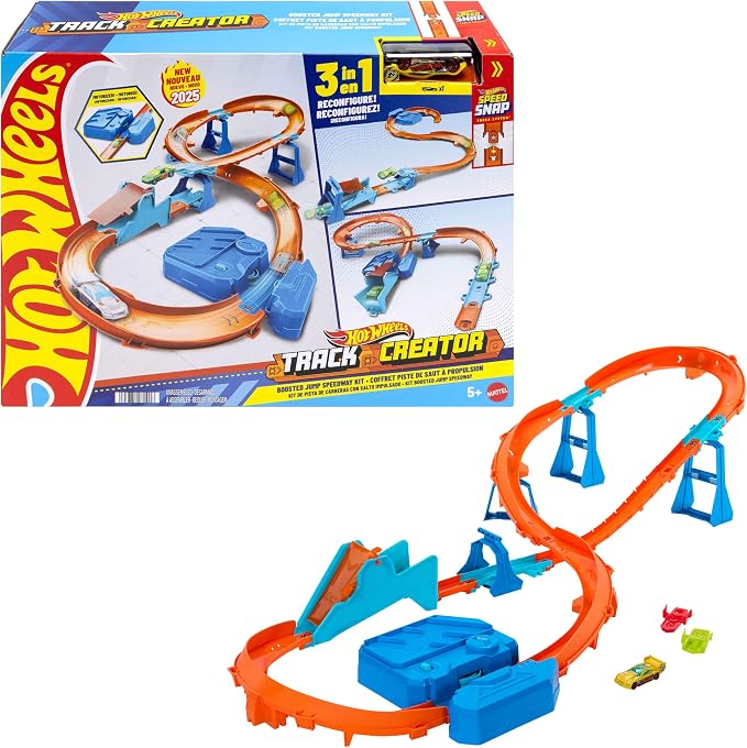 Hot Wheels Track Creator Boosted Jump Speedway zestaw i auto