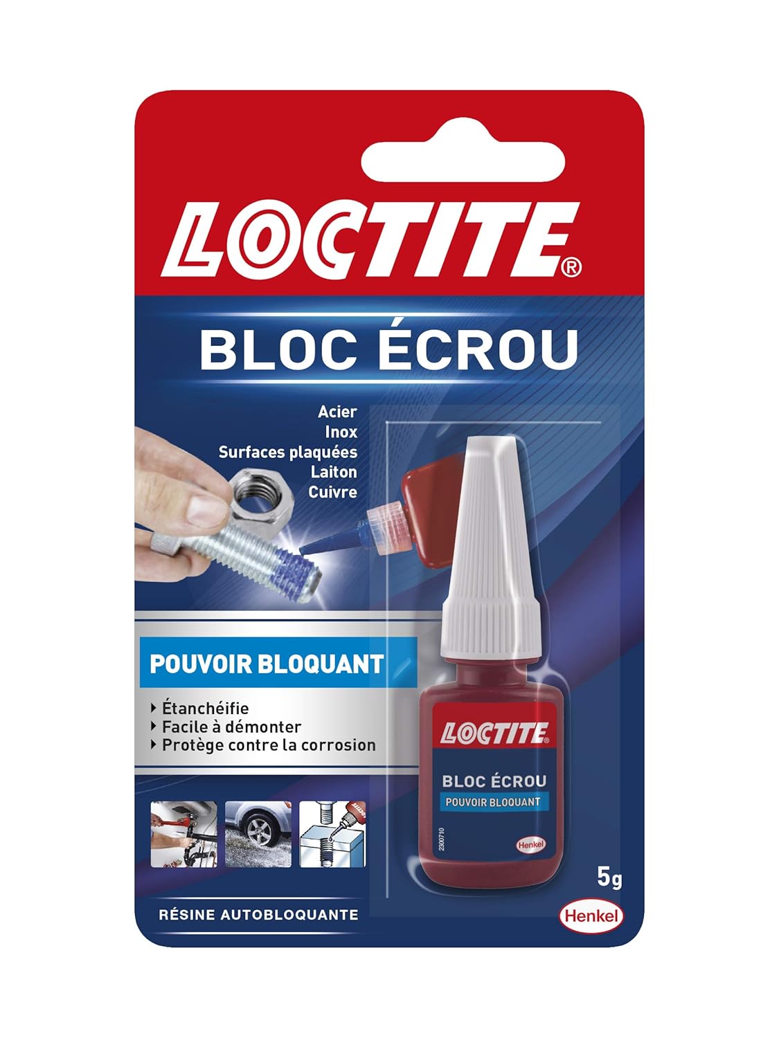 Loctite Klej blokowy nakrętki aby zapobiec poluzowaniu drgań śrub - obrazek 2