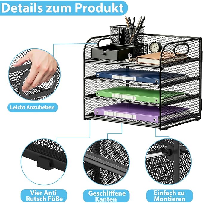 Organizer na biurko 4-poziomowy organizer na biurko - obrazek 5