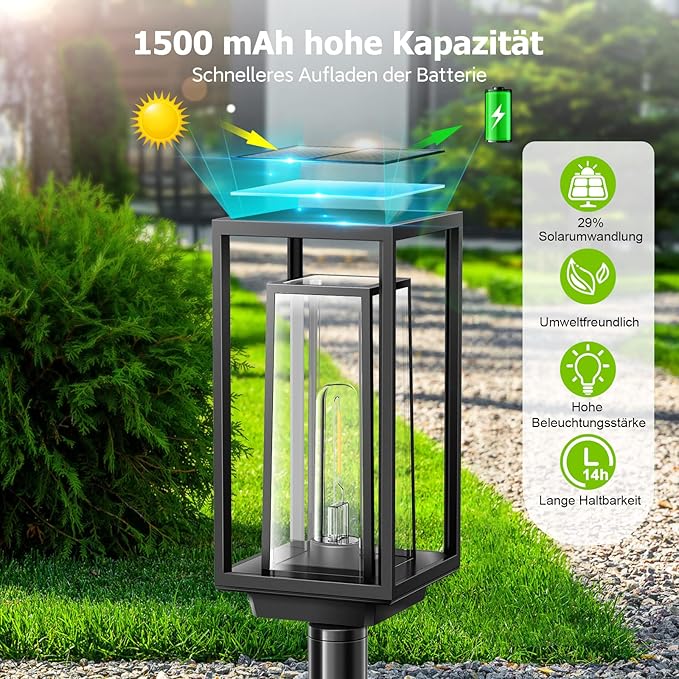 Lampy solarne do ogrodu na zewnątrz - obrazek 5