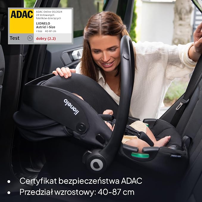 LIONELO ASTRID i-Size Dziecięcy Fotelik Samochodowy 40-87 cm - obrazek 5