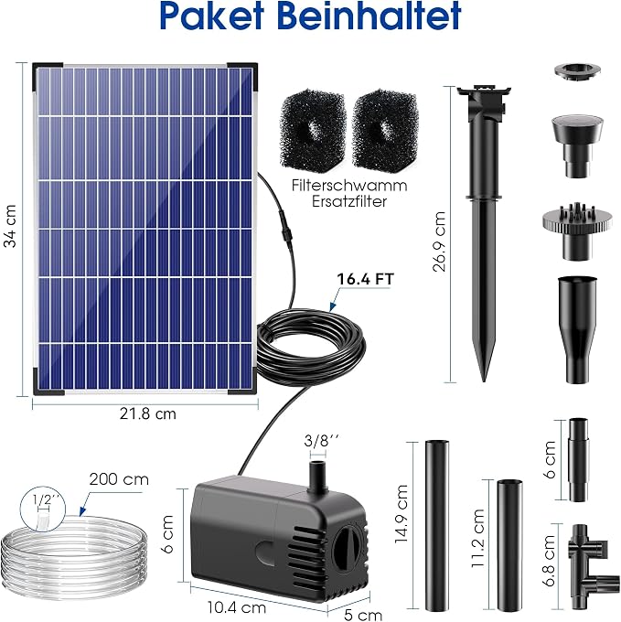 Biling Fontanna solarna do użytku na zewnątrz - obrazek 3
