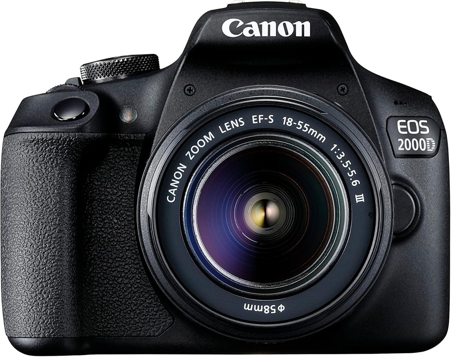 Canon EOS 2000D lustrzanka – z obiektywem EF-S 18-55 F3.5-5.6 III (24,1 MP, DIGIC 4+, 7,5 cm (3,0"), LCD, Full HD, WIFI, czujnik APS-C CMOS, czarny - obrazek 2