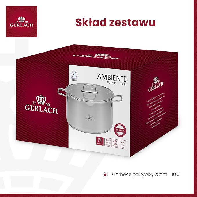 Gerlach 1760 Garnek do Gotowania Ambiente - obrazek 5