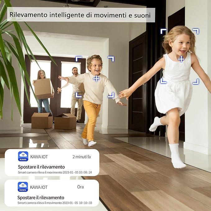 KAWA babyphone 2K WiFi 360°. Kamera IP do domu - obrazek 4