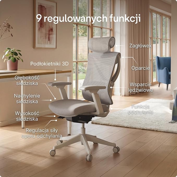 Desktronic Fotel Ergonomiczny Biurkowy - obrazek 4