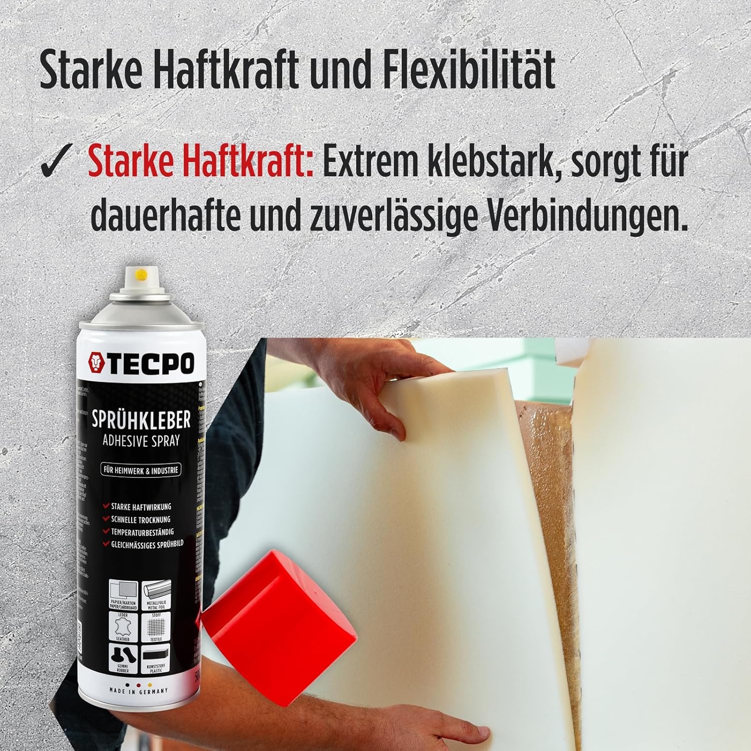 TECPO Klej w sprayu 500 ml klej przemysłowy - obrazek 5
