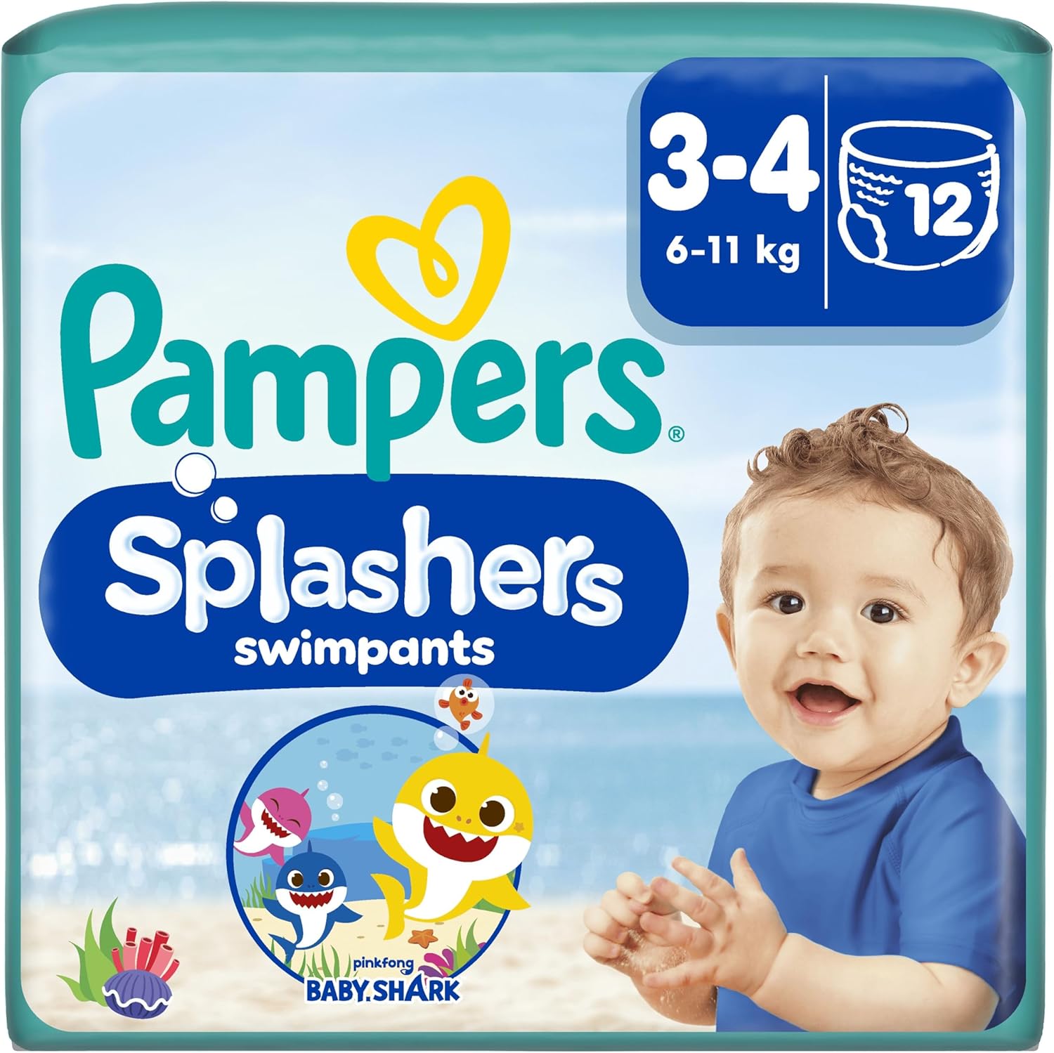 Pampers Splashers Baby Shark Rozmiar - obrazek 2