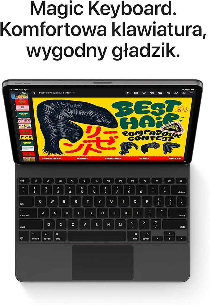 Apple iPad Air 13 cali (M4): wyświetlacz Liquid Retina, 128 GB, przedni/tylny aparat 12 MP, Wi‑Fi 7 z czipem Apple N1 – księżycowa poświata - obrazek 6