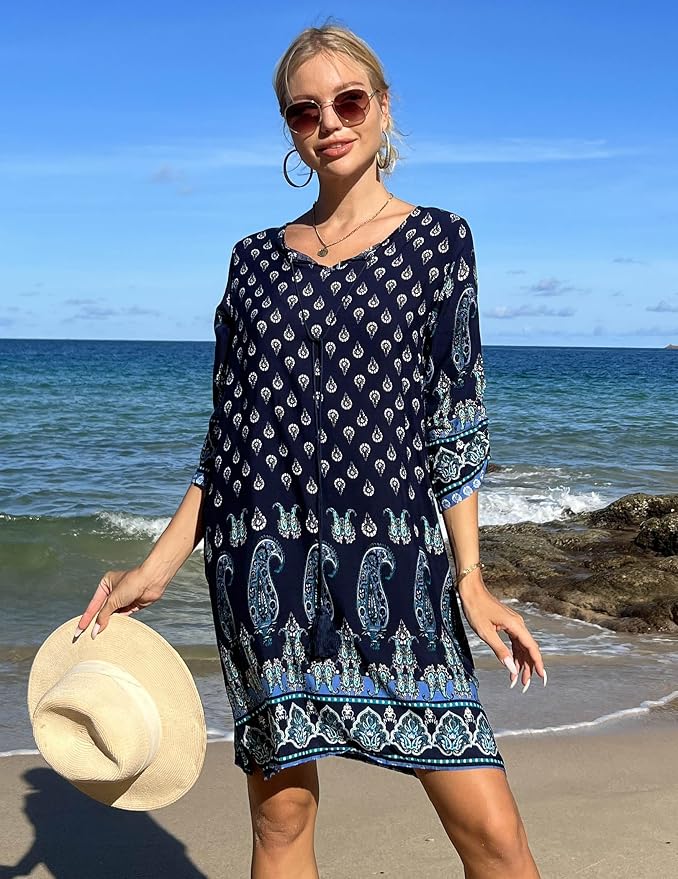 Zeagoo Letnia sukienka damska sukienka w stylu boho - obrazek 5