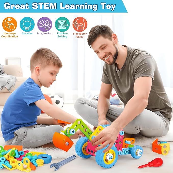 MOONTOY zabawki budowlane STEM Zestaw edukacyjny dla dzieci - obrazek 5
