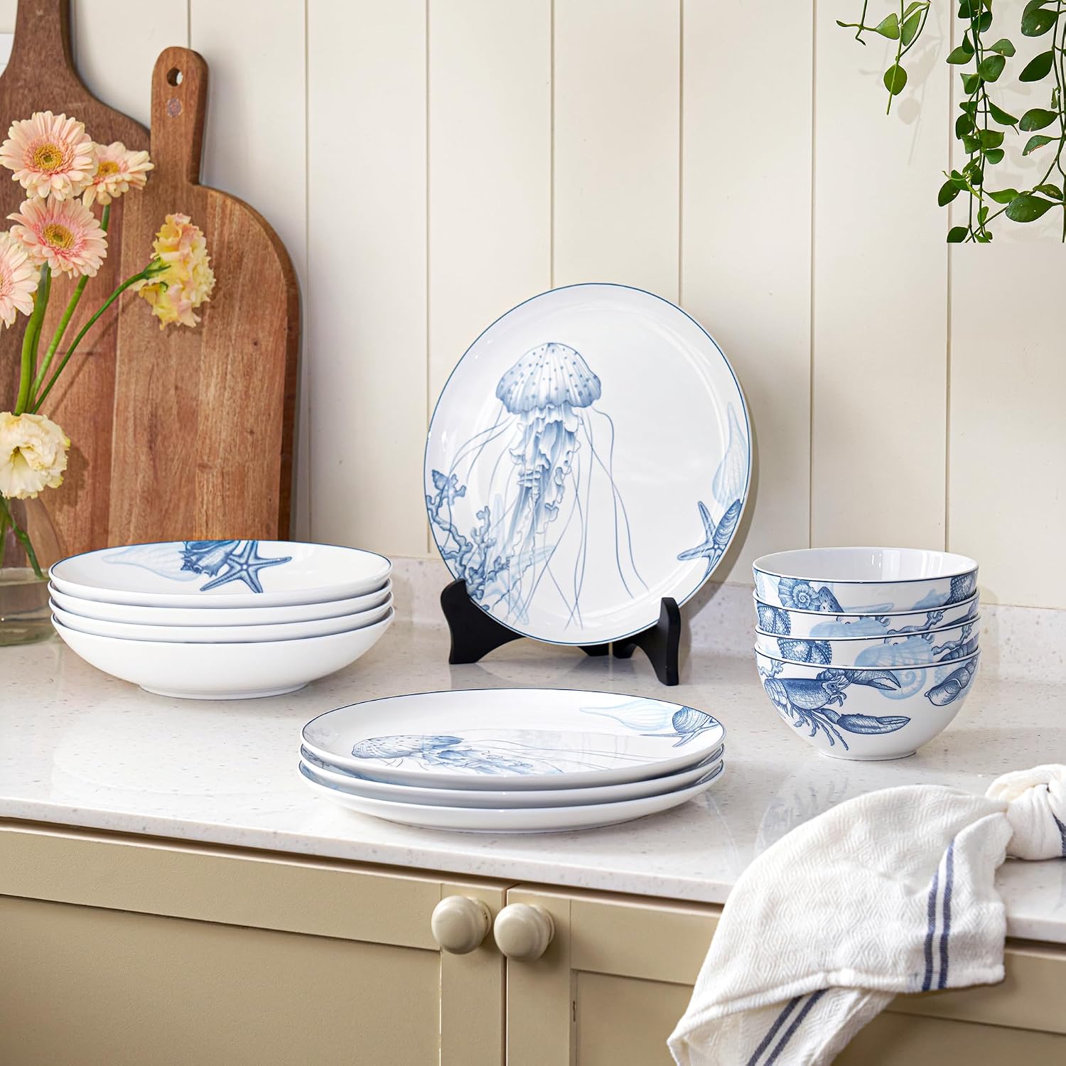 12 szt. porcelanowych zestawów zastawy stołowej - obrazek 3