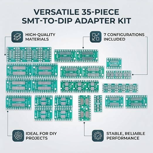 35 Sztuk PCB Prototypowa Płytka Adapter Konwerter SMT na DIP DIY - obrazek 3