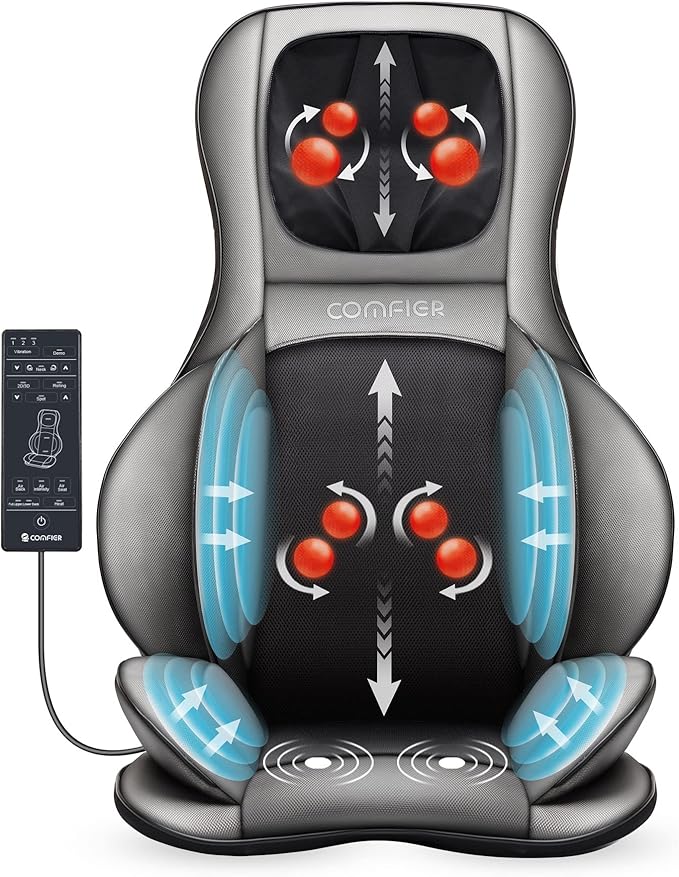 Comfier Shiatsu poduszka do masażu pleców i karku z ciepłem