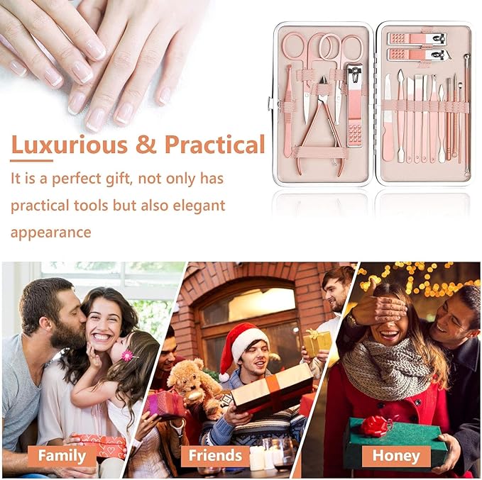 URAQT Obcinaczki do paznokci zestaw do manicure - obrazek 7