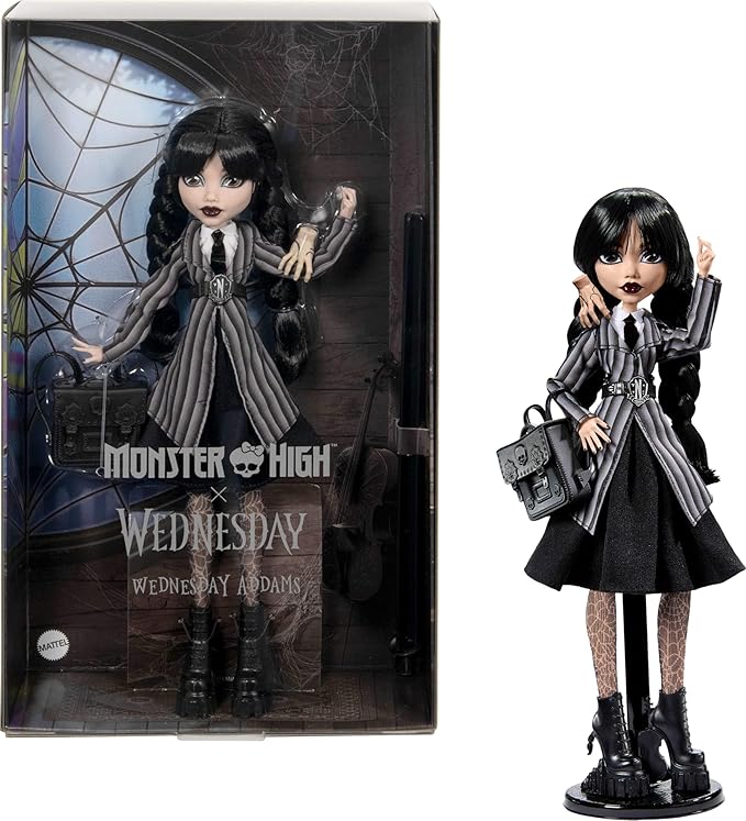 Monster High Wednesday Addams Lalka kolekcjonerska w szkolnym