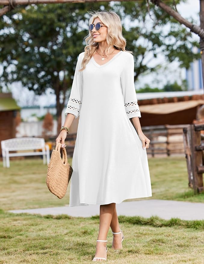 Zeagoo Letnia sukienka damska elegancka - obrazek 4
