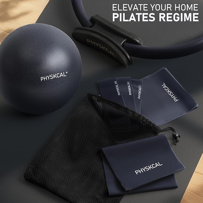 PhysKcal Zestaw do pilatesu 38-centymetrowy magiczny krąg z piłką - obrazek 7