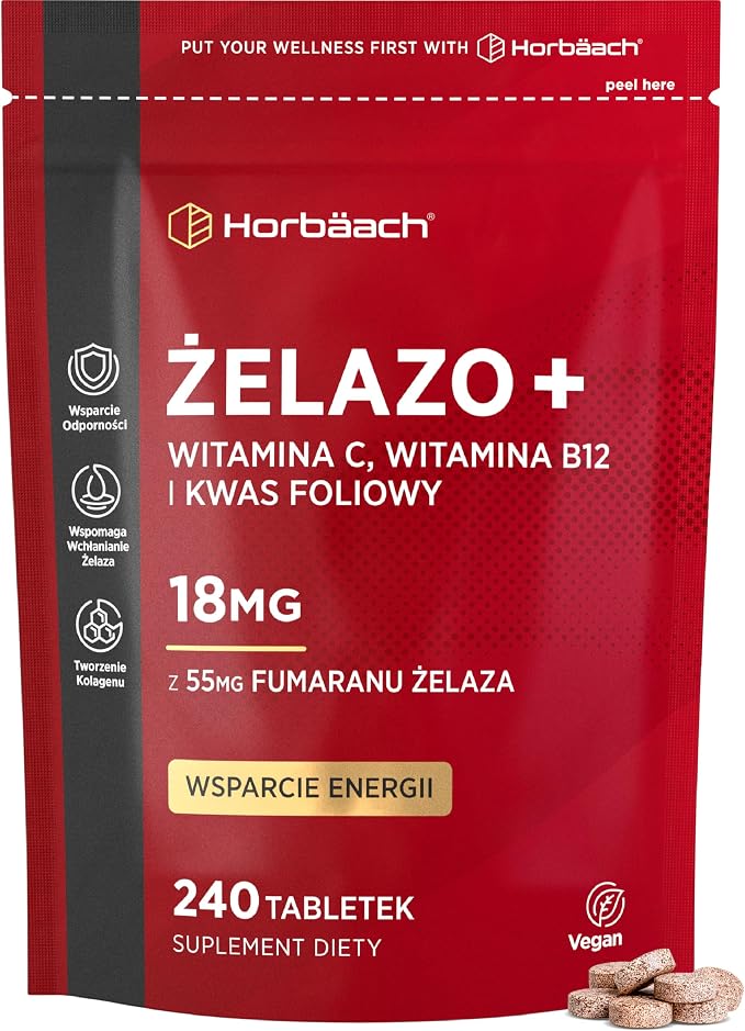Żelazo 18mg z 60mg Witaminy