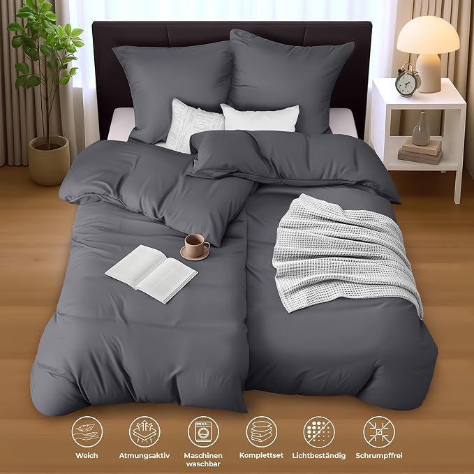 Utopia Bedding 2 Poszewka na kołdrę 135x200 cm + 2 Poszewka 80x80 cm - obrazek 6