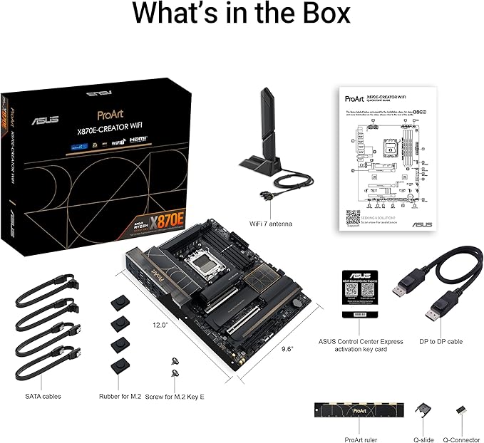 ASUS ProArt X870E-CREATOR WIFI płyta główna AMD X870E ATX, gniazdo PCIe 5.0 x16, procesor graficzny nowej generacji, 16+2+2 stopnie zasilania, DDR5, podwójny USB4, 2,5 Gb LAN, WiFi 7, 4 gniazda M.2 - obrazek 7