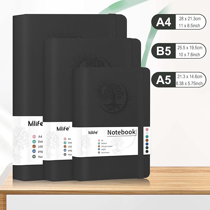 Mlife Notatnik B5 W Kropki Z Motywem Drzewa Życia - obrazek 4