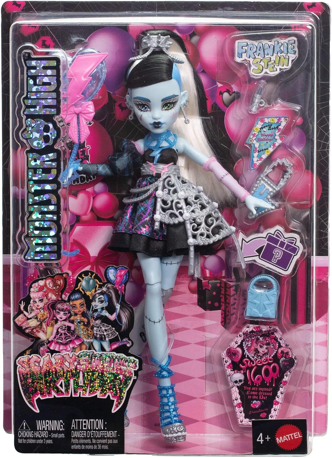 Monster High Scary Sweet Birthday Frankie Stein lalka - obrazek 7