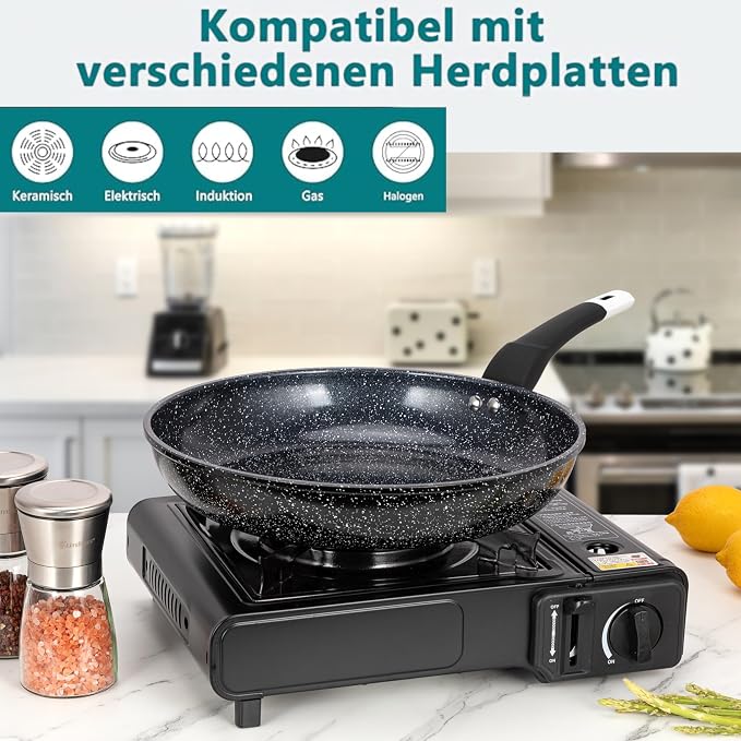 EliteHoff Patelnia indukcyjna patelnia z powłoką nieprzywierającą - obrazek 6