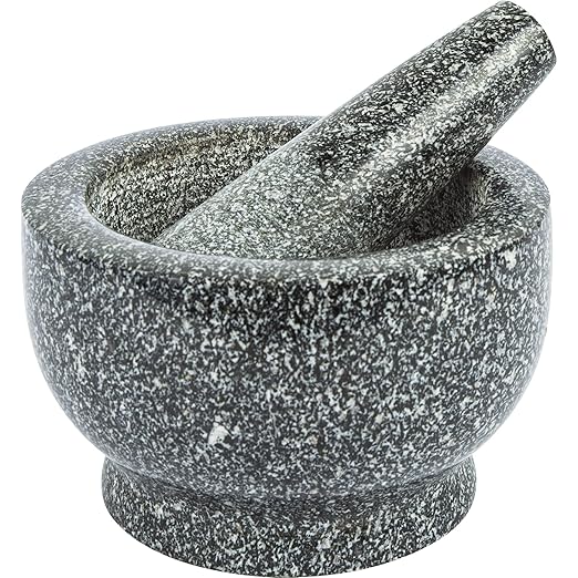 Browin 312008 Granitowy szary moździerz kuchenny z tłuczkiem - obrazek 2