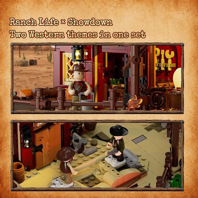 LUMIBRICKS Wild West Ranch Duel zestaw klocków zaciskowych - obrazek 2